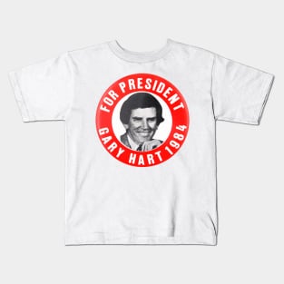 Gary Hart 1984 Failed Presidential Campaign Button Kids T-Shirt